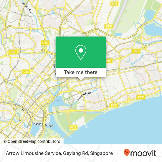 Arrow Limousine Service, Geylang Rd map