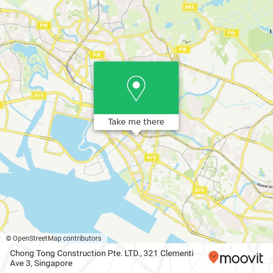 Chong Tong Construction Pte. LTD., 321 Clementi Ave 3 map