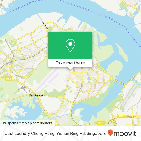 Just Laundry Chong Pang, Yishun Ring Rd map