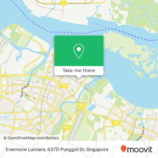 Evermore Lumiere, 637D Punggol Dr地图