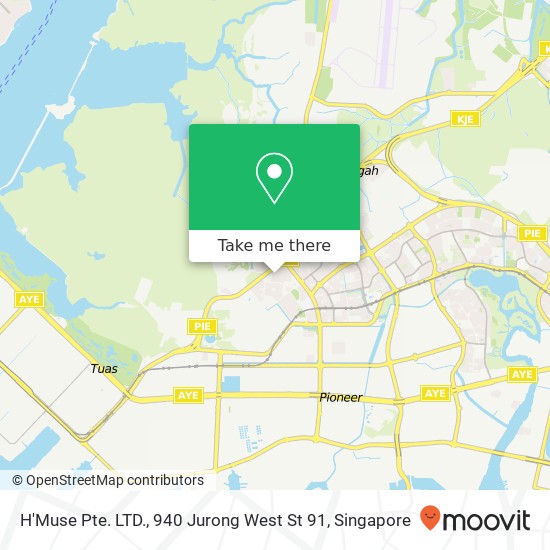 H'Muse Pte. LTD., 940 Jurong West St 91地图