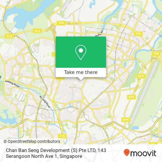 Chan Ban Seng Development (S) Pte LTD, 143 Serangoon North Ave 1 map