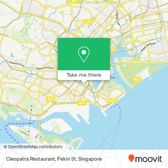 Cleopatra Restaurant, Pekin St map