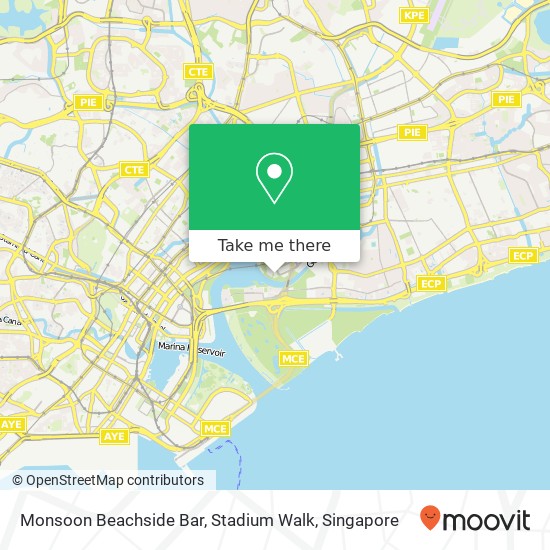 Monsoon Beachside Bar, Stadium Walk map