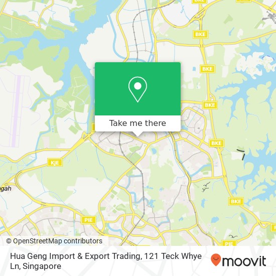 Hua Geng Import & Export Trading, 121 Teck Whye Ln map