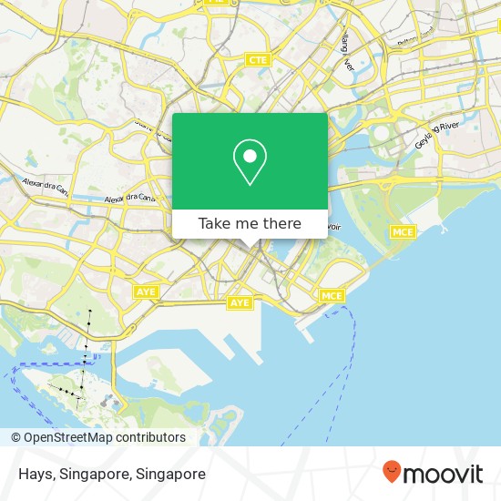 Hays, Singapore map