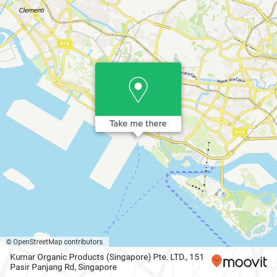 Kumar Organic Products (Singapore) Pte. LTD., 151 Pasir Panjang Rd地图