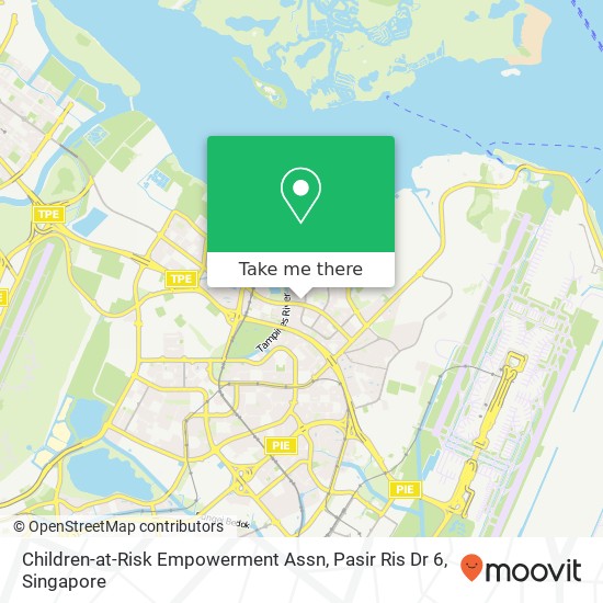 Children-at-Risk Empowerment Assn, Pasir Ris Dr 6 map