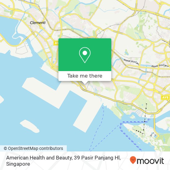 American Health and Beauty, 39 Pasir Panjang Hl map