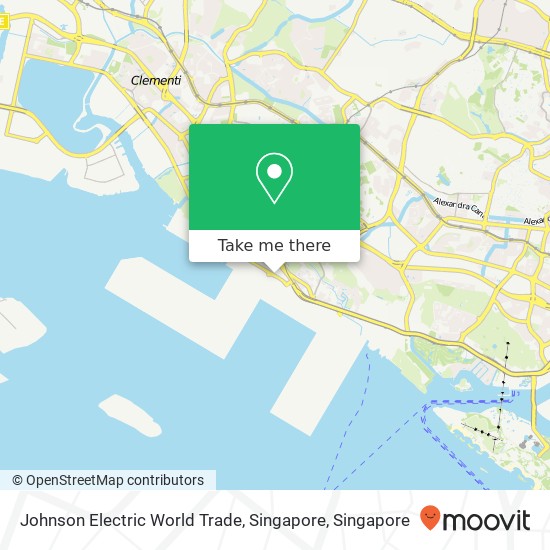 Johnson Electric World Trade, Singapore map