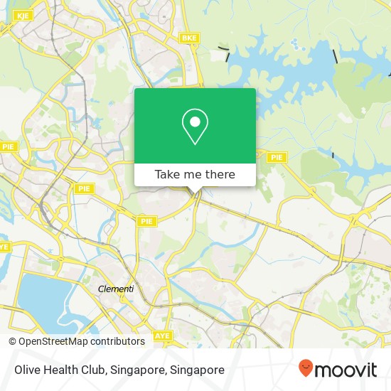 Olive Health Club, Singapore map