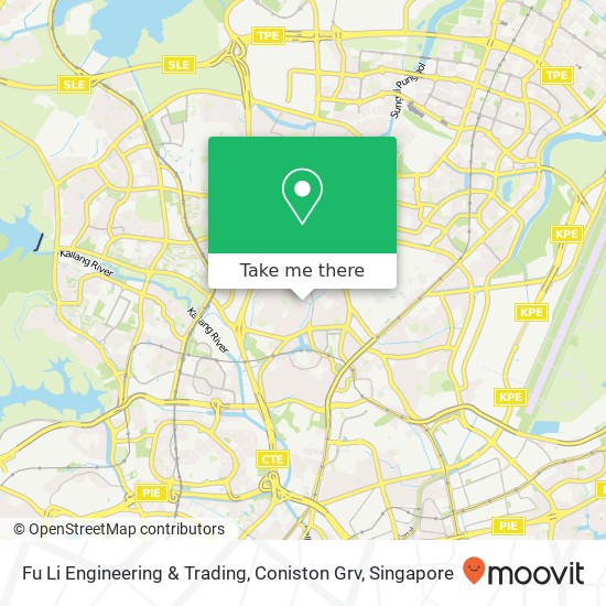 Fu Li Engineering & Trading, Coniston Grv map