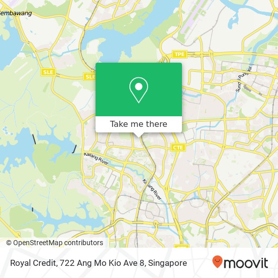 Royal Credit, 722 Ang Mo Kio Ave 8地图