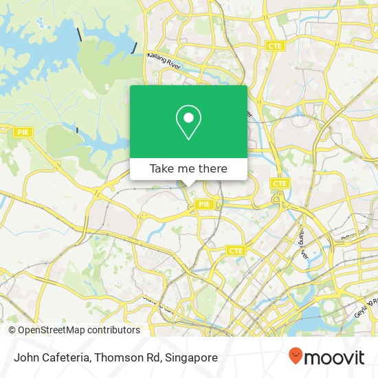 John Cafeteria, Thomson Rd map