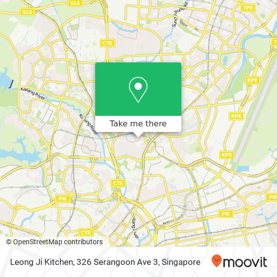 Leong Ji Kitchen, 326 Serangoon Ave 3地图