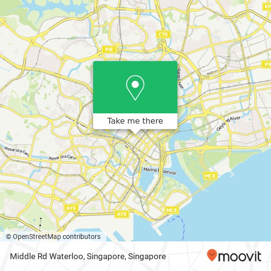 Middle Rd Waterloo, Singapore map