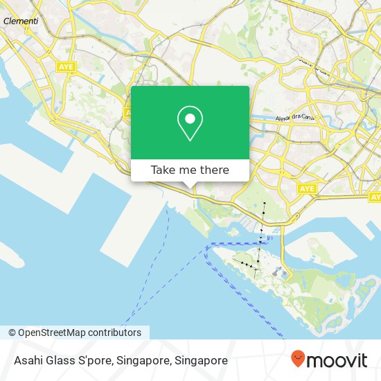 Asahi Glass S'pore, Singapore map