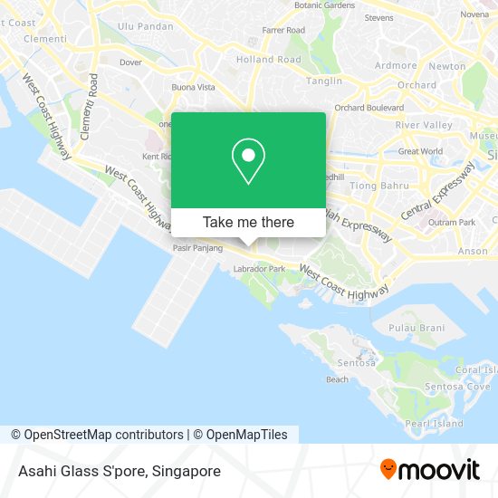 Asahi Glass S'pore, Singapore map