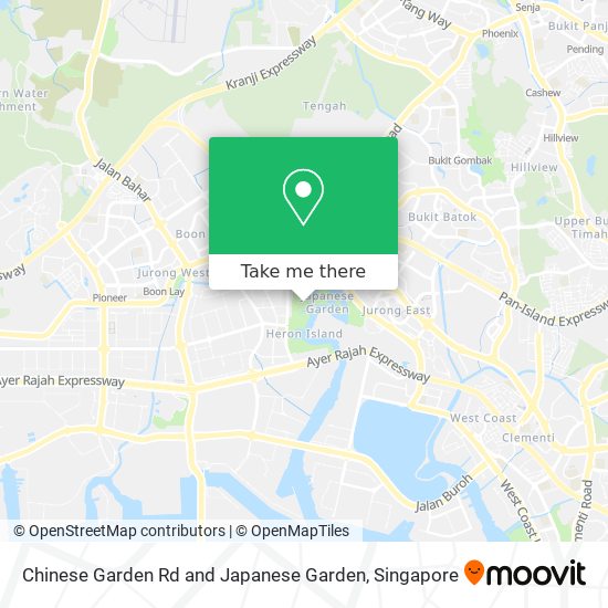 Chinese Garden Rd and Japanese Garden地图