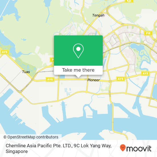 Chemline Asia Pacific Pte. LTD., 9C Lok Yang Way地图