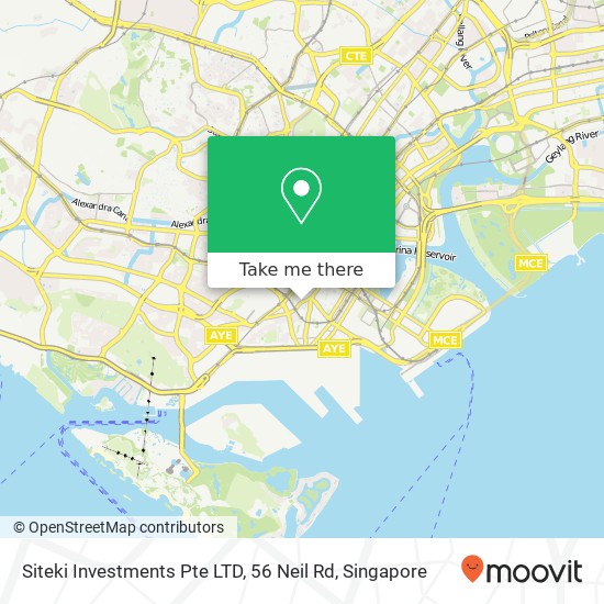 Siteki Investments Pte LTD, 56 Neil Rd map