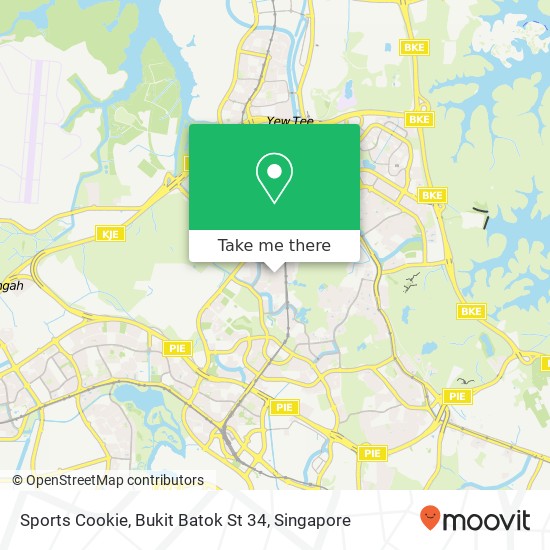 Sports Cookie, Bukit Batok St 34 map