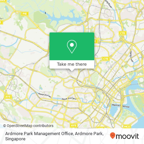 Ardmore Park Management Office, Ardmore Park map