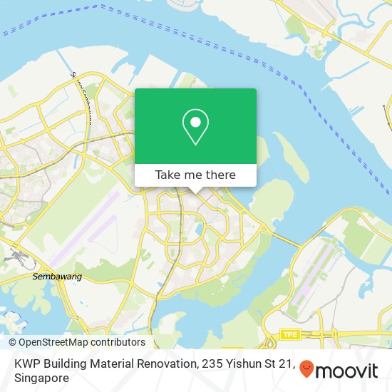 KWP Building Material Renovation, 235 Yishun St 21 map