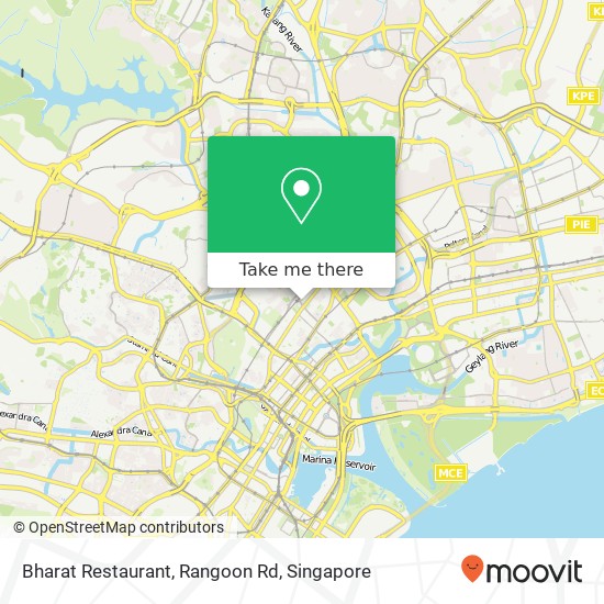Bharat Restaurant, Rangoon Rd地图
