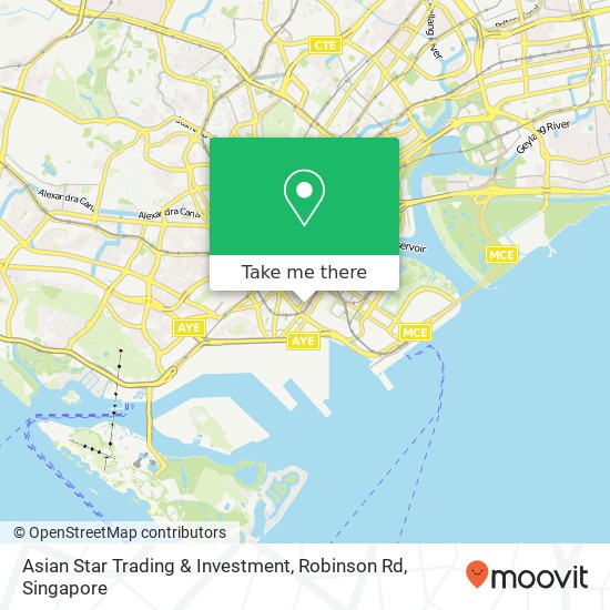 Asian Star Trading & Investment, Robinson Rd map