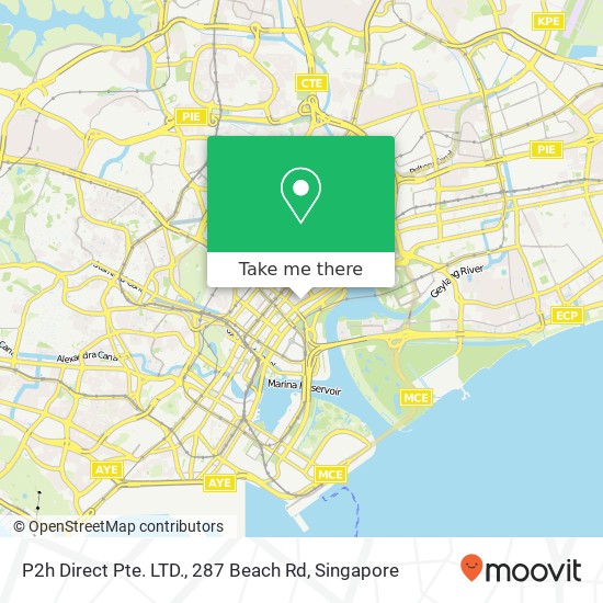 P2h Direct Pte. LTD., 287 Beach Rd map