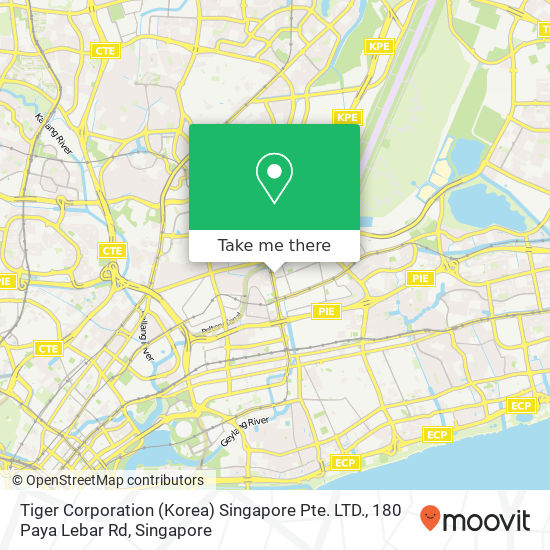 Tiger Corporation (Korea) Singapore Pte. LTD., 180 Paya Lebar Rd map