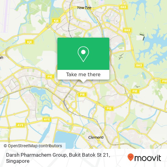 Darsh Pharmachem Group, Bukit Batok St 21 map