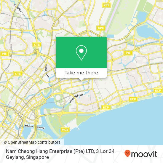 Nam Cheong Hang Enterprise (Pte) LTD, 3 Lor 34 Geylang map