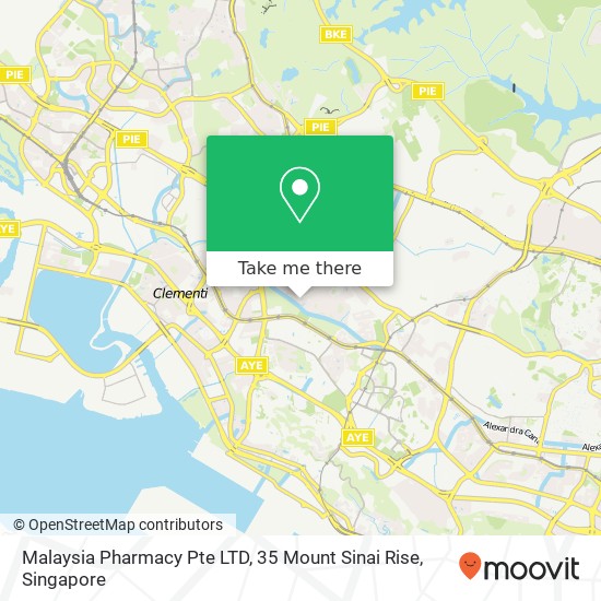 Malaysia Pharmacy Pte LTD, 35 Mount Sinai Rise map