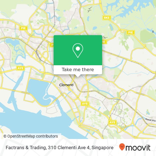 Factrans & Trading, 310 Clementi Ave 4 map