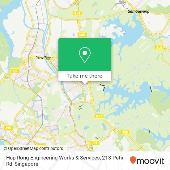 Hup Rong Engineering Works & Services, 213 Petir Rd map