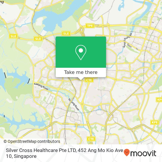 Silver Cross Healthcare Pte LTD, 452 Ang Mo Kio Ave 10 map