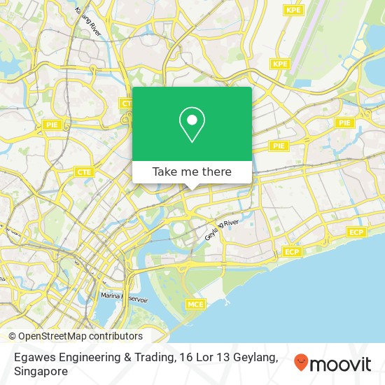 Egawes Engineering & Trading, 16 Lor 13 Geylang地图