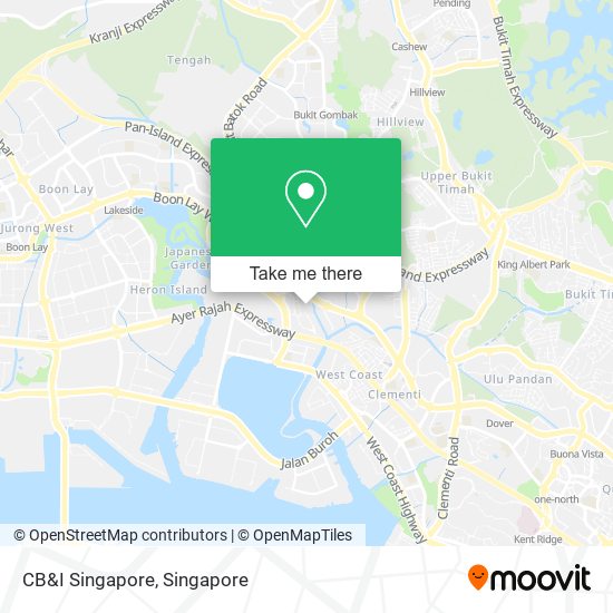CB&I Singapore map