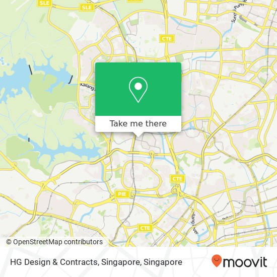 HG Design & Contracts, Singapore map