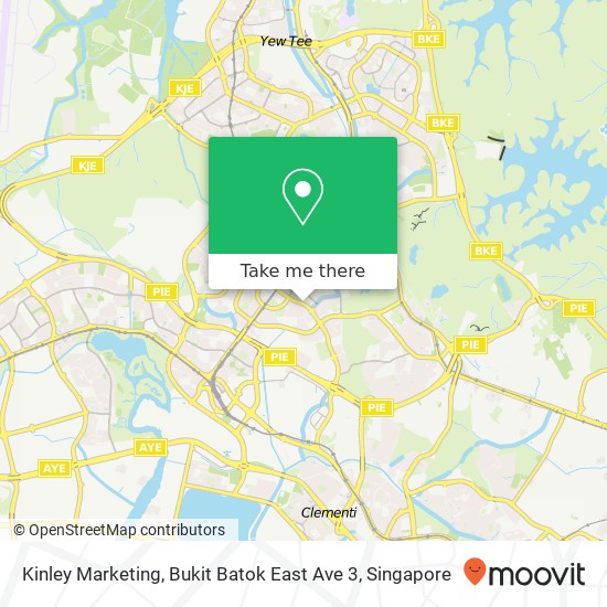 Kinley Marketing, Bukit Batok East Ave 3 map