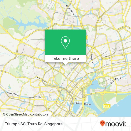 Triumph SG, Truro Rd map