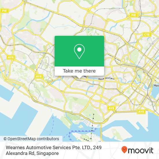 Wearnes Automotive Services Pte. LTD., 249 Alexandra Rd地图