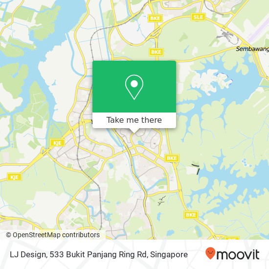 LJ Design, 533 Bukit Panjang Ring Rd地图