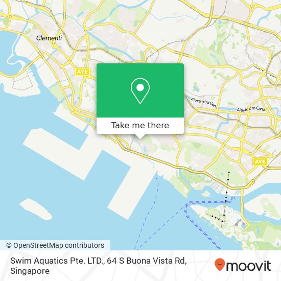 Swim Aquatics Pte. LTD., 64 S Buona Vista Rd地图