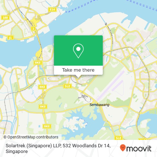 Solartrek (Singapore) LLP, 532 Woodlands Dr 14地图