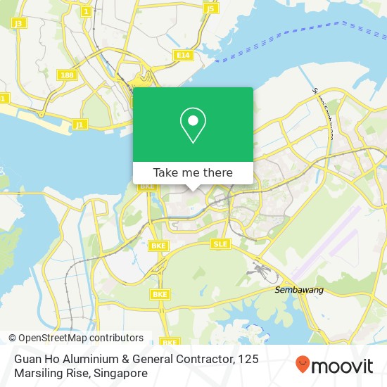 Guan Ho Aluminium & General Contractor, 125 Marsiling Rise map