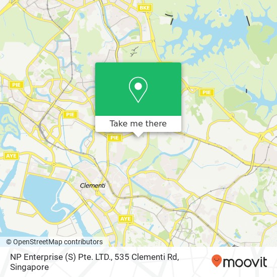 NP Enterprise (S) Pte. LTD., 535 Clementi Rd map