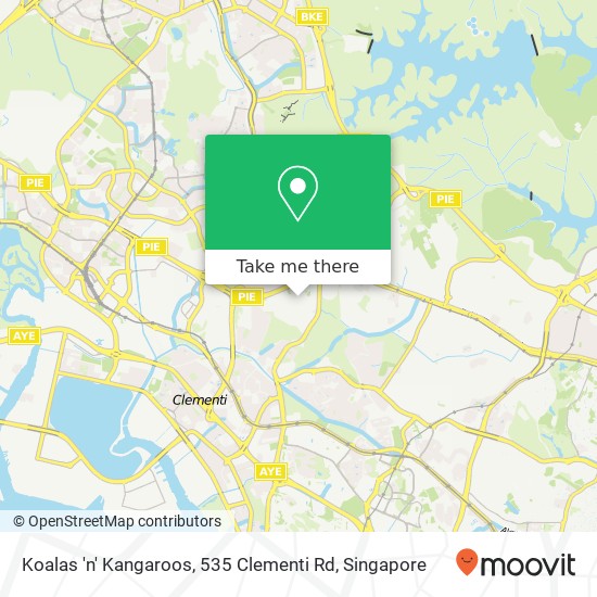 Koalas 'n' Kangaroos, 535 Clementi Rd地图